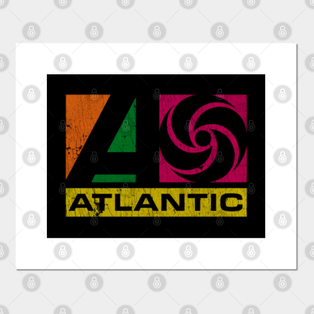 Vintage Atlantic Records - Vinyl - Posters and Art Prints | TeePublic